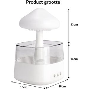 Luchtbevochtiger - Air Purifier - Diffuser - Aroma Diffuser - Humidifier - 450 ml - LED - 7 Kleuren - 2-in-1 - Wit