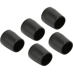 Allecto plus - Set van 5 kruk tips, vervanging tips voor krukken, rubberen cane tip, wandelstok accessoires