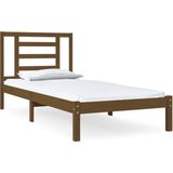 vidaXL-Bedframe-massief-grenenhout-honingbruin-100x200-cm