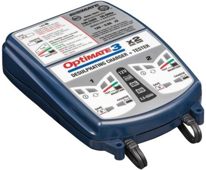 Tecmate - Optimate 3 - Acculader - 12V - 0.8A - 2-Bank