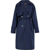 usha - Trenchcoat - Geweven Stof - Klassiek - Met Dubbele Rij Knopen