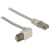 Delock 83514 RJ45 Netwerkkabel, patchkabel CAT 5e S/FTP 0.50 m Grijs 1 stuk(s)