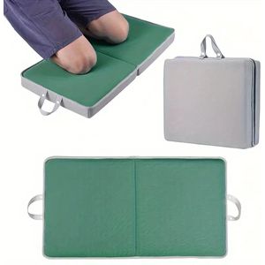 Multifunctionele PVC knielmat | Groen met handvat | Bescherming voor sport, huishoudelijk werk, tuinieren | Waterdicht en duurzaam