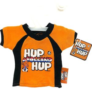 Raamhanger t-shirt Hup Holland Hup - Oranje - Voetbal - 16 x 18 cm