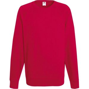 Fruit of the Loom Sweater Raglan Sweat Ronde Hals Rood maat M