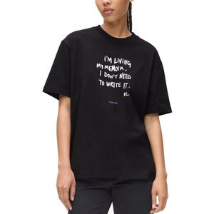 Karl Lagerfeld - KLJ Relaxed Karlism Tee - T-shirt - Zwart