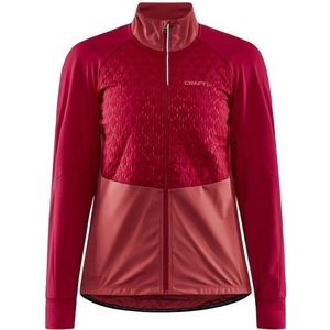 Craft Fietsjack Winter Dames Rood Roze - ADV BIKE SUBZ JACKET W MACHINE ROSE-L