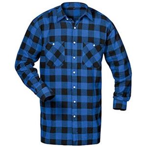 Flanellen Hemd Extra Lang - 100% Katoen, 1/1 Mouw, Geweven Flanel