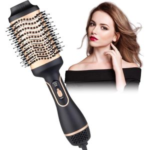 Professionele 3-in-1 Heteluchtborstel voor Drogen, Stylen en Volume