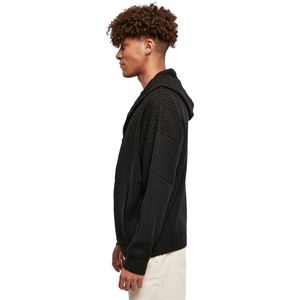Urban Classics - Knitted Vest met capuchon - M - Zwart