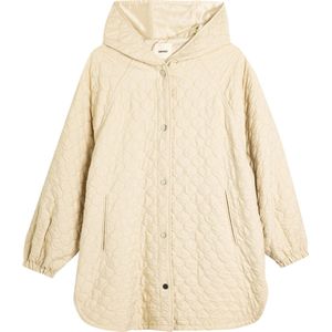 Koton - Outdoormantel - Beige - Wijde Pasvorm - Met Capuchon
