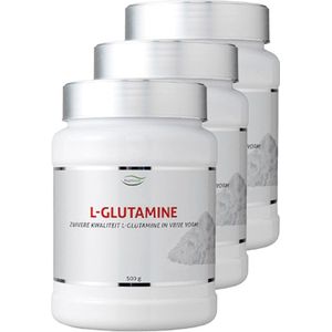 Nutrivian | L-Glutamine | 500 gram | 3 stuks | 3 x 500 gram