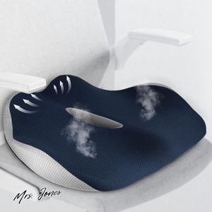 Mrs. Jones Orthopedisch zitkussen stuitbeenontlasting auto bank donkerblauw comfortabel ondersteuning .