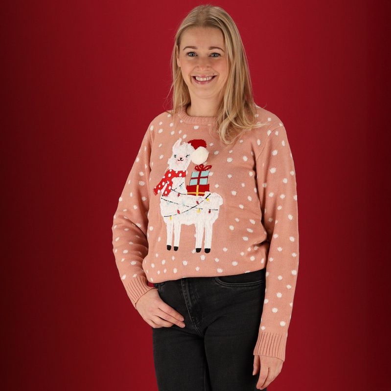 Morethansocks - Gebreide Kersttrui - Dames - Alpaca - Foute Kersttrui