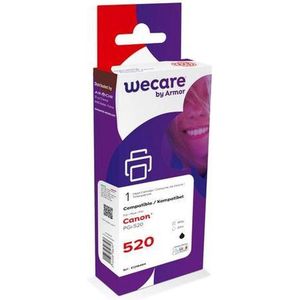 Wecare Gereviseerde Inktcartridge, Compatibel met Canon PGi-520 / 2932B001, Zwart