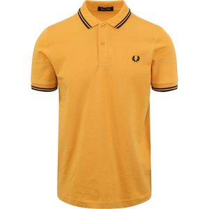 Fred Perry - Polo M3600 Geel P95 - Slim-fit - Heren Poloshirt Maat M