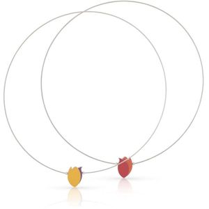Collier Tulp | Collier rood/oranje/geel | WK sieraden | Hollandse sieraden | Cadeau voor haar | Hypoallergene sieraden
