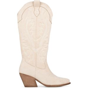 POSH by Poelman JILL Dames Laarzen - Beige - Maat 41