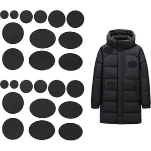 Kleding Reparatie Patches - Zwart - Gat in kleding repareren - Kleding accessoires - Reparatie - Waterdicht - 2 vel van 24 Stuks - kleding reparatie - patch - reparatiedoek - Jas Reparatie Patches - Patch Dons Jassen - DIY - paraplu reparatie