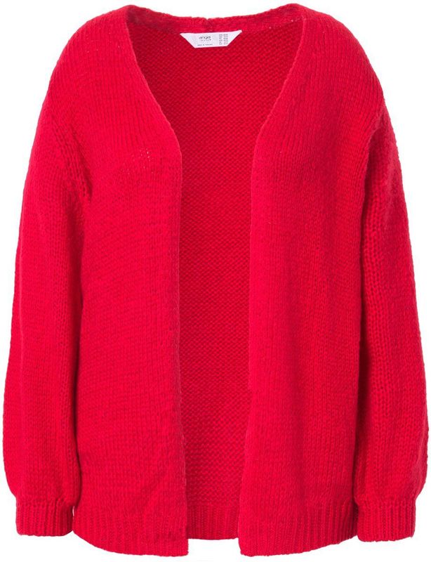 Angel of Style - Dames - Vest straight fit ballonmouwen - Salsarood - Maat 42+