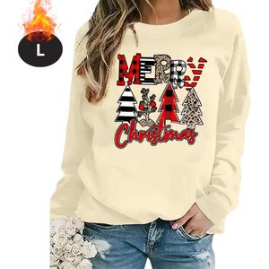 Bovista Kersttrui - Dames - Foute Kersttrui - Christmas Sweater - Kerst Sweater - Christmas Jumper - Pyjama - Abrikoos - L