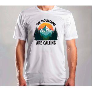 The Mountaisn are Calling - T Shirt - HikingAdventure - Running - TrailLife - NatureWalks - Wandelen - Wandeltocht - Natuurwandeling - Bergwandelen