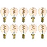 Avide E14 LED Filament Lamp - Extra Warm Wit - 3W - 180lm - Mini Globe P45 - Vervangt 20W Gloeilamp - 10 stuks