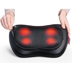 Nekmassageapparaat met Warmte en Shiatsu Functie - Ergonomisch Massagekussen voor Thuis en Kantoor
