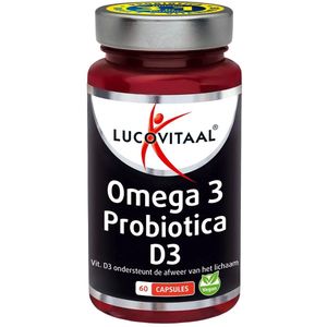 Lucovitaal Omega 3 probiotica D3 vegan 60 Capsules