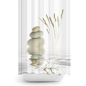 Zethome Zen - Douchegordijn 180x200 cm - Badkamer Gordijn - Shower Curtain - Waterdicht - Sneldrogend en Anti Schimmel -Wasbaar en Duurzaam