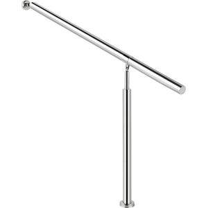 Trapleuning - 150cm - Balustrade voor 1-2 tredens - Houders - Leuningen voor Trappen - Staal - Met trapleuninghouders
