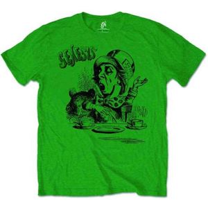 Genesis - Mad Hatter Heren T-shirt - S - Groen