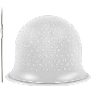 TRANKIELO® - Siliconen Haarkapje voor Haarkleuring – Herbruikbaar en Comfortabel �– Inclusief Haak – Geschikt voor Thuis & Salon Gebruik