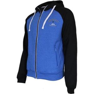 Donnay vest met capuchon - Sportvest - Heren - Maat S - Zwart/Blauw