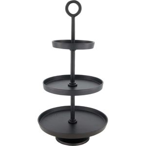 DKNC - Etagiere aluminium 25x25x47cm - Zwart