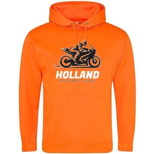 Holland Racing Fans Oranje Hoodie - motor - race - assen - motorrace - motorsport - unisex - trui - sweater - capuchon