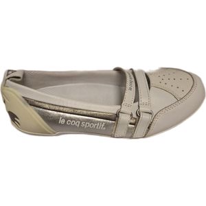 LE COQ SPORTIVE-BALLERINA-WHITE/SILVER-LEER-SIZE31