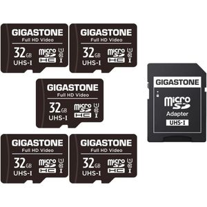 Geheugenkaart 32 GB - Hoge leessnelheid tot 90 MB/s - Ideaal voor Dronecamera en Full HD Video - Micro SDHC UHS-I met Mini-Hoesjes en SD-Adapter