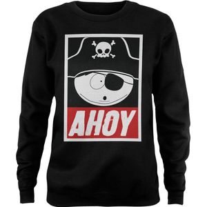 South Park Eric Cartman Ahoy Girly Sweatshirt Damen Black-S