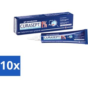 Curasept - Parodontaal Gel - Chloorhexidine 1% - Voor Parodontitis & Tandvleesproblemen - 30 ml - Bulkverpakking - 10 stuks