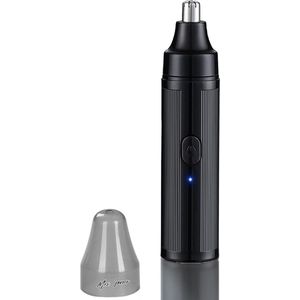 Mrs. Jones Oor- en neustondeuse waterdichte pijnloze elektrische neustrimmer R-vormmessen 360 graden snoeien draagbare neustrimmer mannen vrouwen - zwart .