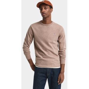 Gant Superfine Lambswool Trui Bruin Man