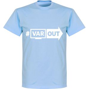VARout T-Shirt - Lichtblauw/ Wit - L