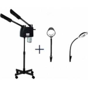 Gezichtsstomer - Gezichts Strom Apparaat 2 in 1 Koud en Warm - Gezichtssauna Verdampers Cosmetische Studio