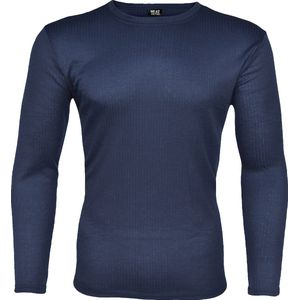 Thermoshirt Heren - Navy - Blauw - Maat M | Gianvaglia Thermo Ondergoed | Heat Booster Series