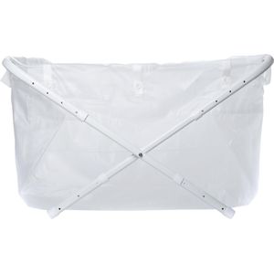 BiBaBad 2060 Premium , opvouwbaar bad , 60-80 cm Foggy white. Maak van je douche een kinderbad. Dit bad kun je in lengte breedte en hoogte aanpassen zodat je optimaal gebruik kunt maken van je doucheruimte.