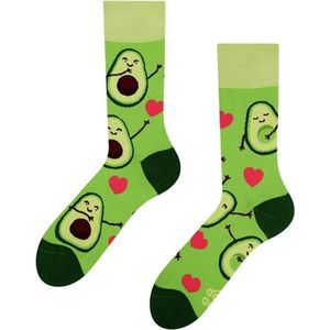 Dedoles - Unisex Sokken - Groen - Avocado-liefde - Katoen - Grappige Ontwerpen