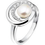 The Jewelry Collection Ring Parel En Zirkonia - Zilver