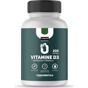 Fundamentals Vitamine D3 - Superieure vorm - 200 Softgels