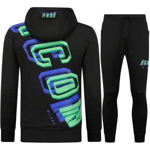 Joggingpak Heren - Trainingspakken - Tracksuit ICON - Huispak - Twinset - 5732 - Zwart / Groen
